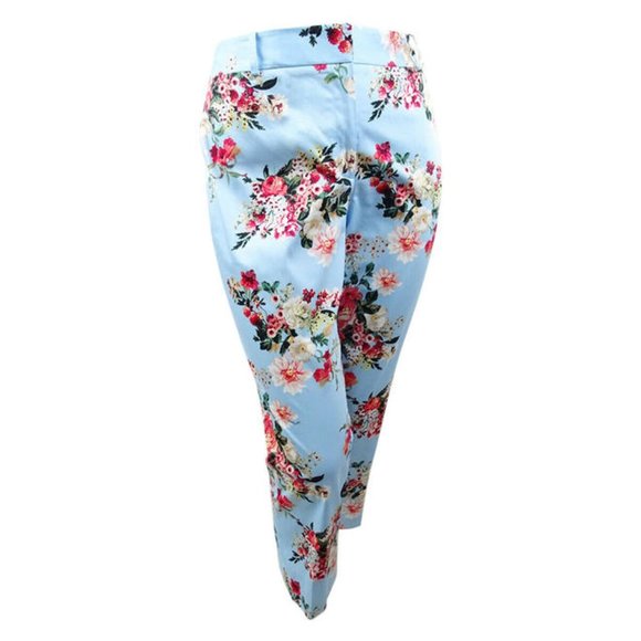 Tommy Hilfiger Floral-Print Slim Pants Size 10 - Picture 1 of 6
